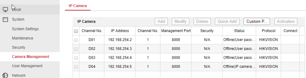 Restored Hikvision NVR To Default Settings And Since DS 2CD2x42FWD Cameras Are Offline IP CCTV 