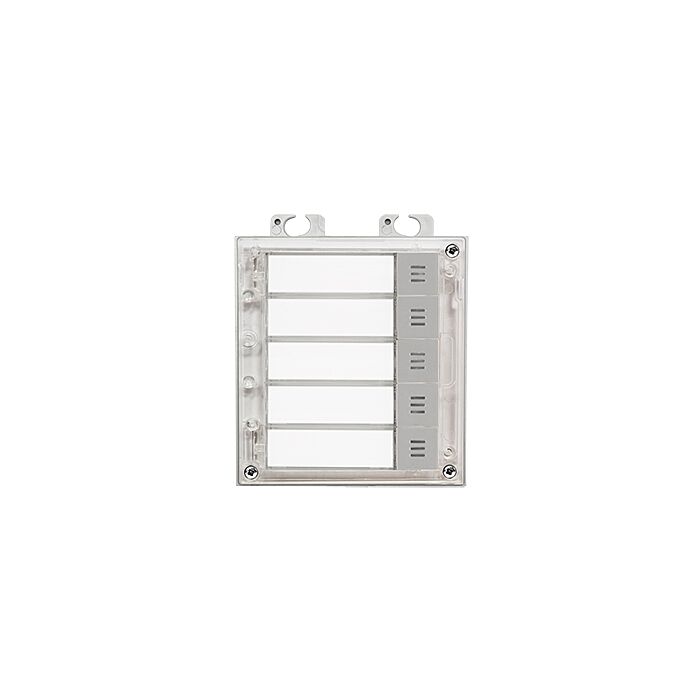 2N Helios IP Verso Intercom - 5 Nameplates/Buttons Module - 9155035 2N Helios IP Verso Intercom - 5 Nameplates/Buttons Module - 9155035