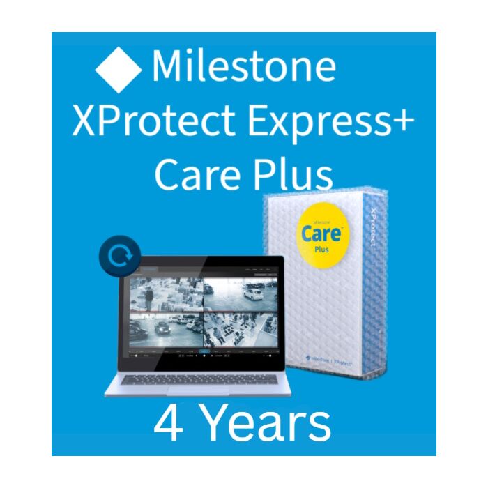 Milestone 4 Years Care Plus for XProtect Express+ Device License Milestone 4 Years Care Plus for XProtect Express+ Device License