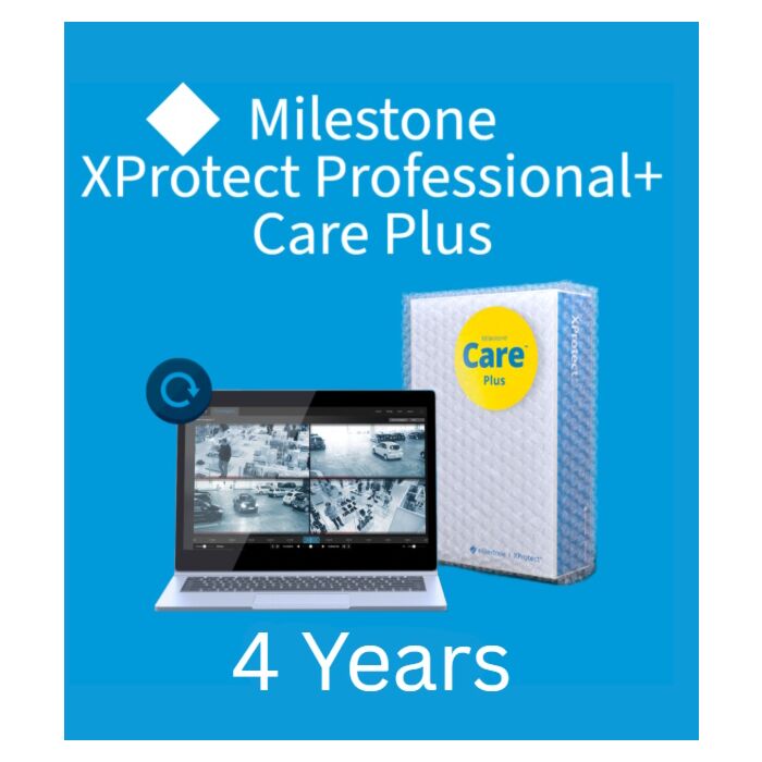 Milestone 4 Years Care Plus XProtect Professional+ Device License