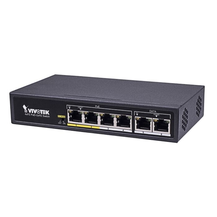 Vivotek AW-FET-060C-065 Unmanaged 4 x FE PoE + 2FE UTP Switch Vivotek AW-FET-060C-065 Unmanaged 4 x FE PoE + 2FE UTP Switch