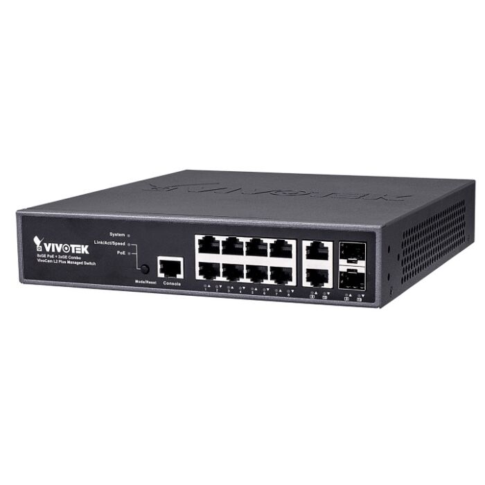 Vivotek AW-GEV-107A-130 8 x GE PoE + 2 x GE Combo + 1 x RJ45 PoE Switch Vivotek AW-GEV-107A-130 8 x GE PoE + 2 x GE Combo + 1 x RJ45 PoE Switch