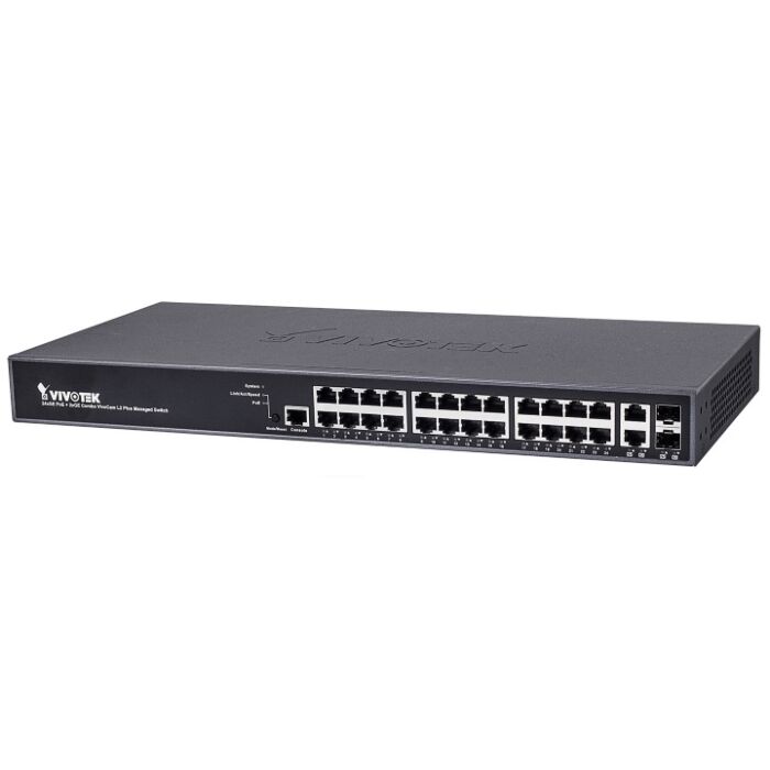 Vivotek AW-GEV-267A-370 24 x GE PoE + 2 x GE Combo + 1 x RJ45 PoE Switch