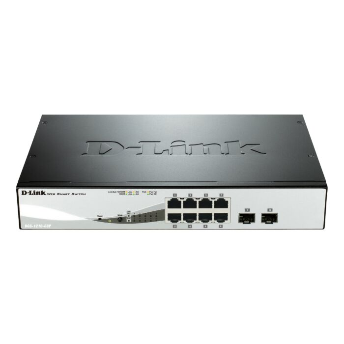D-Link DGS-1210-08P 8 Port Gigabit Smart PoE Switch 