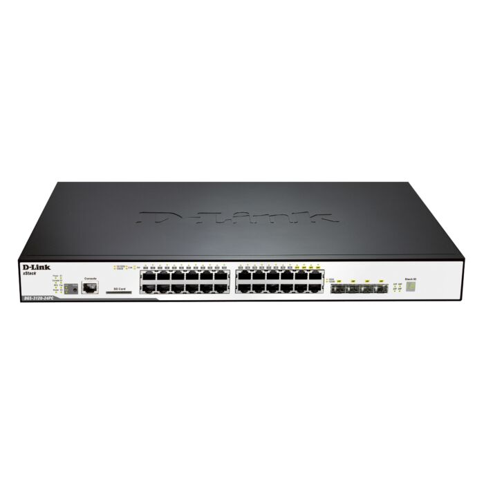 D-Link DGS-3120-24PC 24-Port Gigabit PoE+ Switch with 4 Combo SFP Ports
