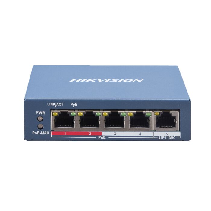 Hikvision DS-3E1105P-EI Smart Managed 4 Port 100Mbps PoE Switch Hikvision DS-3E1105P-EI Smart Managed 4 Port 100Mbps PoE Switch