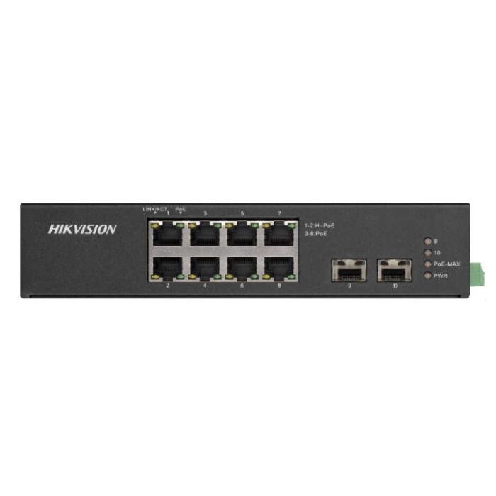 Hikvision DS-3T0510HP-E/HS 8 Port Gigabit Unmanaged Hi-PoE Switch Hikvision DS-3T0510HP-E/HS 8 Port Gigabit Unmanaged Hi-PoE Switch