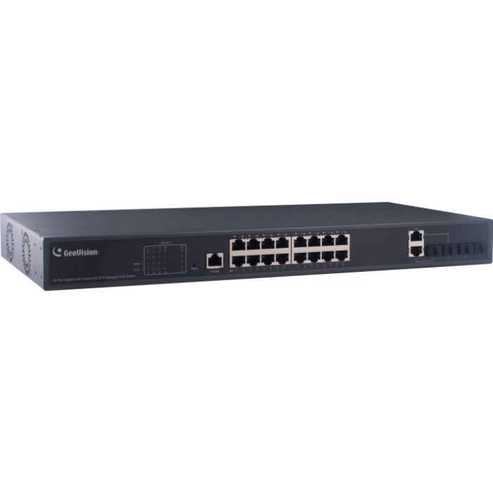 Geovision GV-APOE1611-V2 16 Port Gigabit Web Management Power Over Ethernet Switch