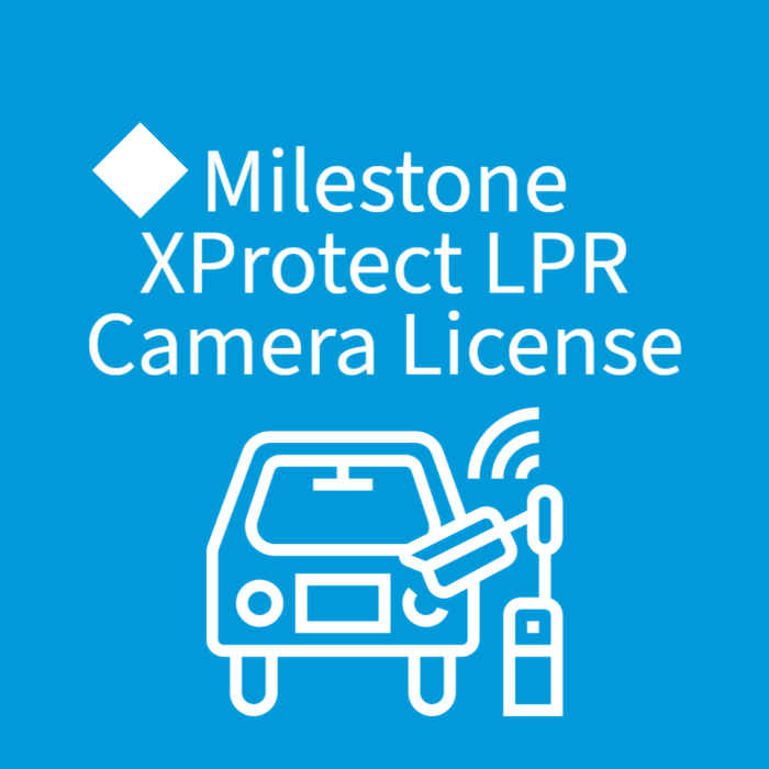 Milestone XProtect LPR Camera License Milestone XProtect LPR Camera License