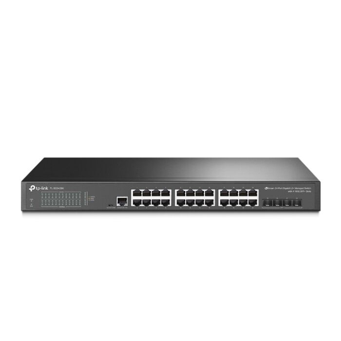 TP-Link TL-SG3428XMP JetStream 24-Port Gigabit and 4-Port 10GE SFP+ L2+ Managed Switch with 24-Port PoE+ TP-Link TL-SG3428XMP JetStream 24-Port Gigabit and 4-Port 10GE SFP+ L2+ Managed Switch with 24-Port PoE+