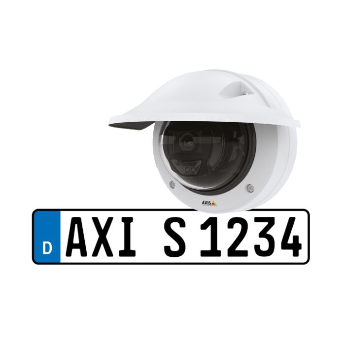 Axis P3245-LVE-3 2MP Network Dome Camera License Plate Verifier Kit 02234-001