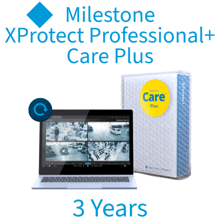 Milestone 3 Years Care Plus XProtect Professional+ Device License