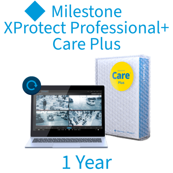 Milestone 1 Year Care Plus for XProtect Professional+ Device License