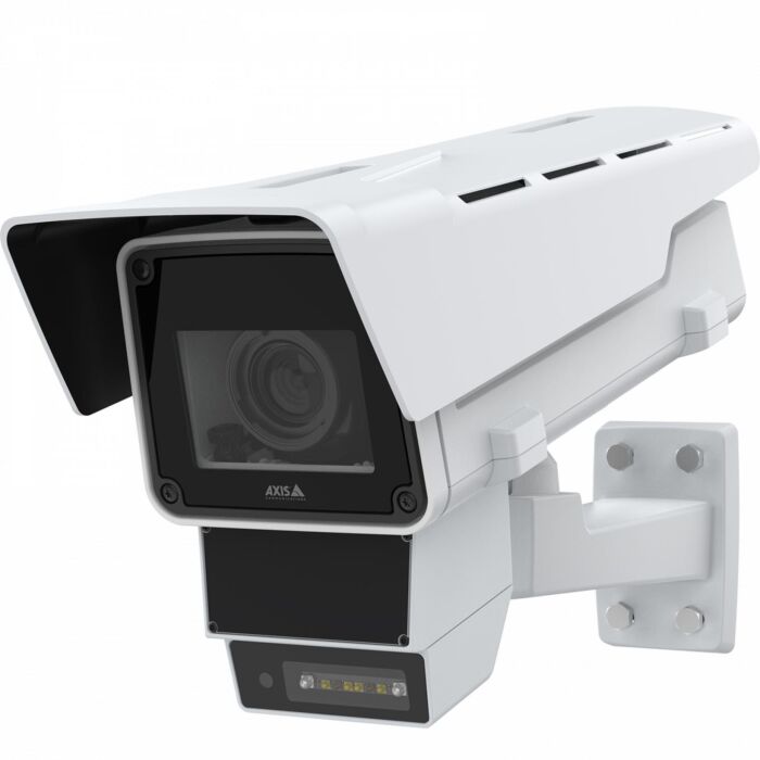 Axis Q1656DLE Radar bullet style camera in white facing to the left