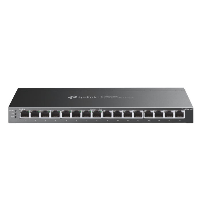 TP-Link TL-SG2016P JetStream 16 Port Gigabit Smart Switch with 8 Port PoE+ TP-Link TL-SG2016P JetStream 16 Port Gigabit Smart Switch with 8 Port PoE+