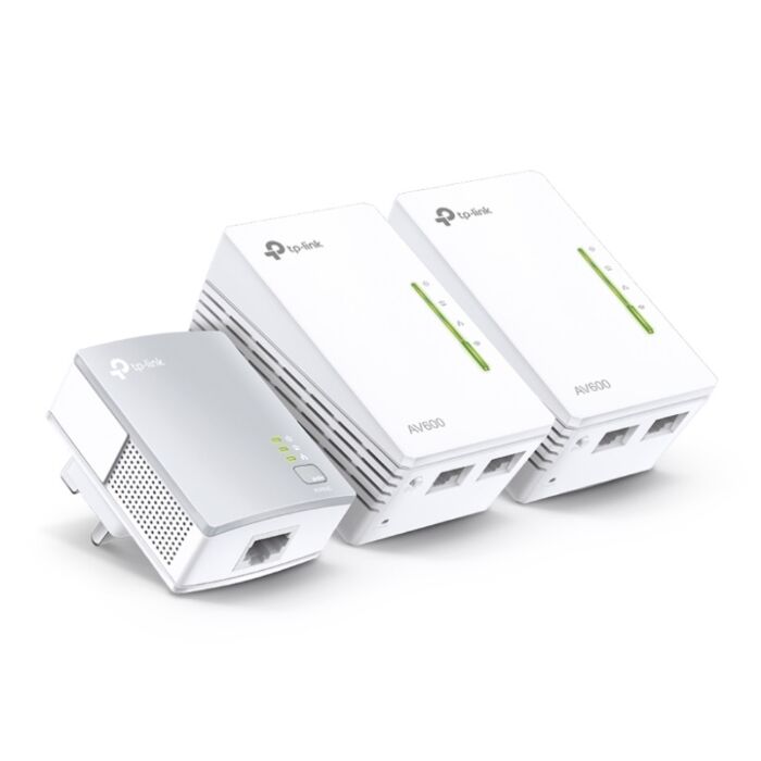 TP-Link TL-WPA4220T AV600 Powerline WiFi 3 Pack Kit