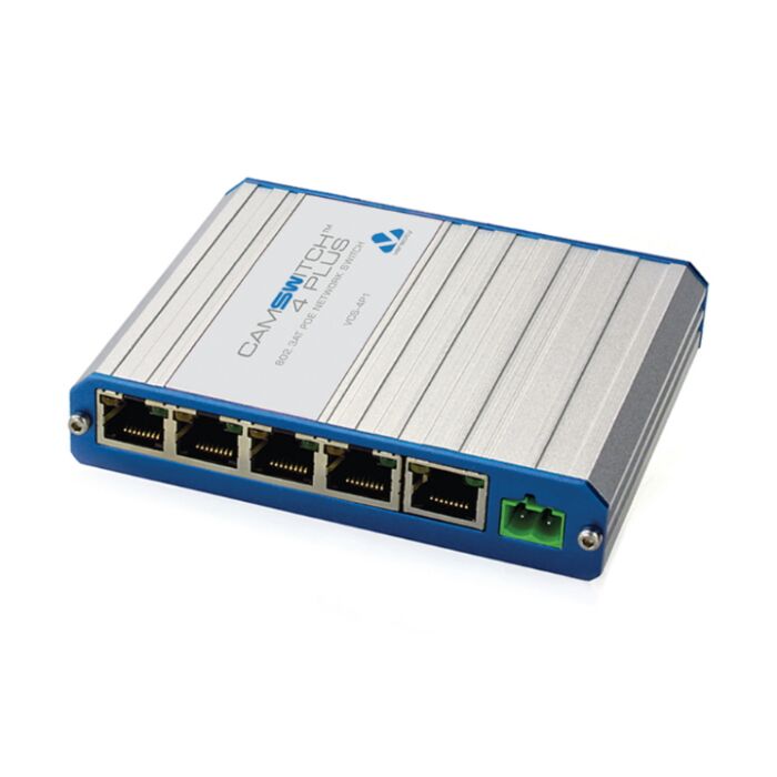 Veracity CAMSWITCH 4 Plus Network Switch with 4 PoE and 1 Ethernet Port - VCS-4P1 Veracity CAMSWITCH 4 Plus Network Switch with 4 PoE and 1 Ethernet Port - VCS-4P1
