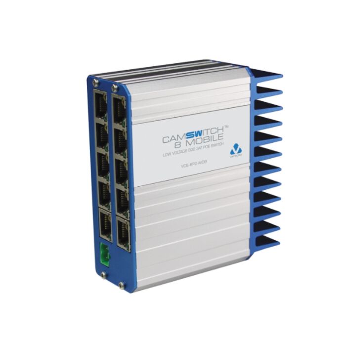 Veracity CAMSWITCH 8 Mobile PoE Plus Switch with 8 PoE and 2 Ethernet Port - VCS-8P2-MOB 