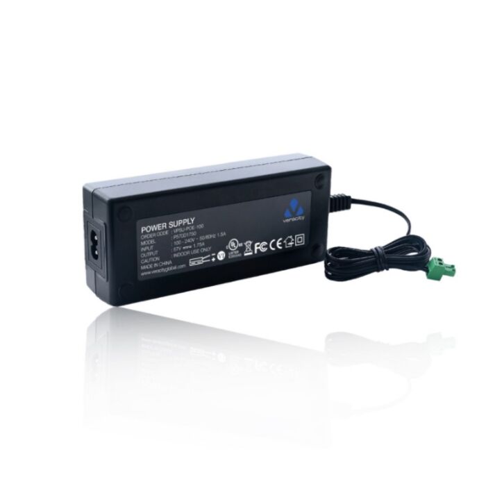 Veracity 100W Power Supply for POE Devices VPSU-POE-100-UK Veracity 100W Power Supply for POE Devices VPSU-POE-100-UK