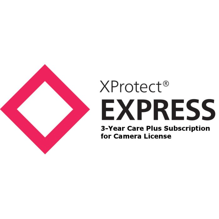 Milestone 3 Year Care Plus for XProtect Express Camera License Milestone 3 Year Care Plus for XProtect Express Camera License