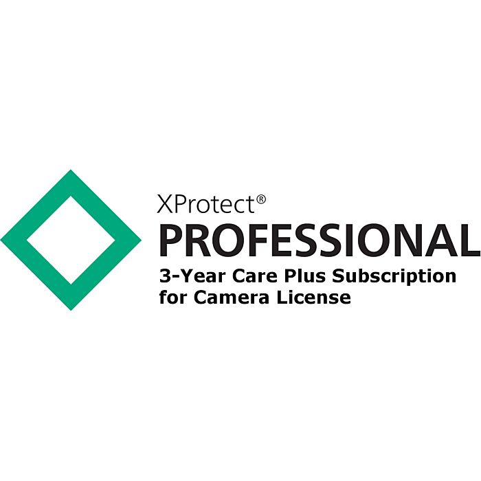 Milestone 3 Year Care Plus for XProtect Professional Camera License Milestone 3 Year Care Plus for XProtect Professional Camera License