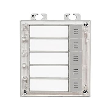 2N Helios IP Verso Intercom - 5 Nameplates/Buttons Module - 9155035