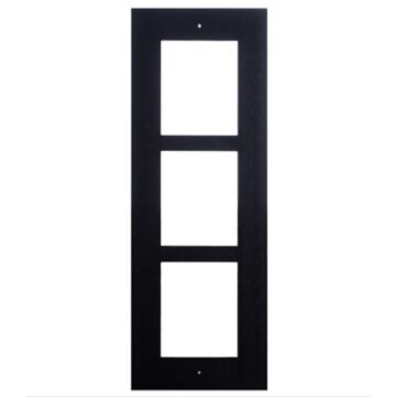 2N Verso In-Wall Installation Frame for 3 Module - 9155013B (Black)