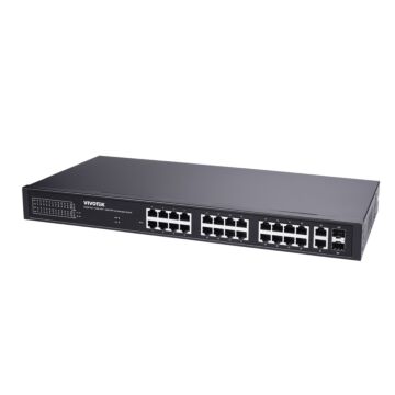 Vivotek AW-GEL-285A-380 4xGE bt 90W PoE + 20xGE 30W PoE + 2xGE UTP + 2xGE SFP Lite Managed Switch