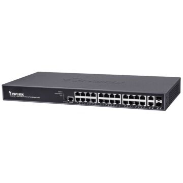Vivotek AW-GEV-267A-370 24 x GE PoE + 2 x GE Combo + 1 x RJ45 PoE Switch Vivotek AW-GEV-267A-370 24 x GE PoE + 2 x GE Combo + 1 x RJ45 PoE Switch