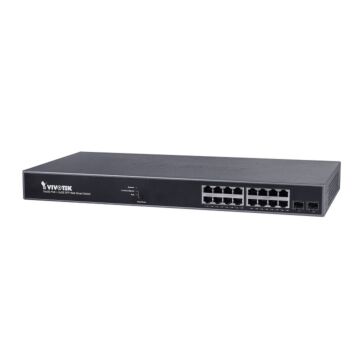 Vivotek AW-GEV-184B-250 16 x GE PoE + 2 x GE SFP Web Smart Managed PoE Switch Vivotek AW-GEV-184B-250 16 x GE PoE + 2 x GE SFP Web Smart Managed PoE Switch