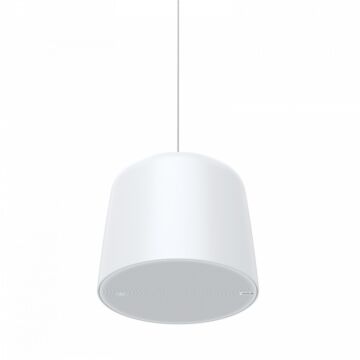 White Axis C1511 pendant speaker mounted from ceiling