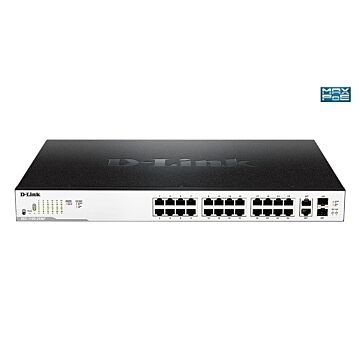 D-Link DGS-1100-26MP 26-Port Gigabit Smart Max PoE+ Switch