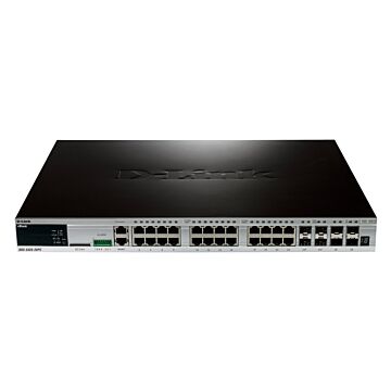 D-Link DGS-3420-28PC 28-Port Gigabit PoE+ Switch with 4 Combo SFP & 4 SFP+ Ports
