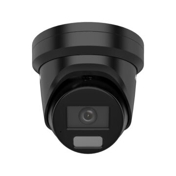 *OPEN BOX* Hikvision DS-2CD2346G2H-IS2U/SL(Black) 4MP AcuSense Fixed Turret Network Camera with Live-Guard - 2.8mm *OPEN BOX*