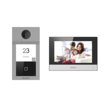 Hikvision DS-KIS604-S Video Intercom Ultra Door Station Kit With POE Switch