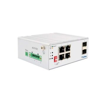 Geovision GV-APOE0410-E 4-Port Gigabit 802.3at and 2-port Gigabit SFP Industrial PoE Switch