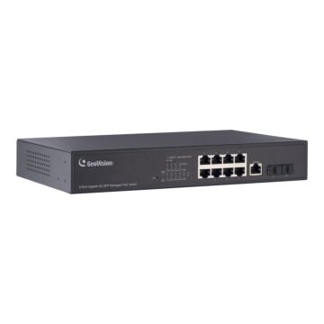 Geovision GV-APOE0811-V2 8-Port Gigabit 802.3at Web Management PoE Switch