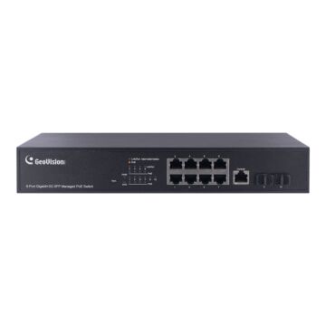 Geovision GV-APOE0812 8-Port Gigabit Web Management PoE Switch