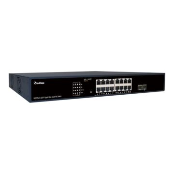 Geovision GV-APOE161C 16-Port Gigabit 802.3at Easy Web Smart PoE Switch