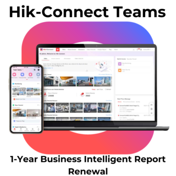 Hikvision Hik-Connect Teams 1 Year Business Intelligence Report (People Counting + Heat Map) Renewal