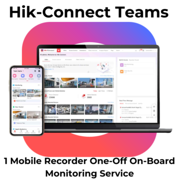 Hikvision Hik-Connect Teams 1 Mobile Recorder One-Off On-Board Monitoring Service