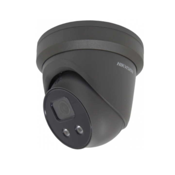 *CLEARANCE* Hikvision DS-2CD2386G2-IU/G 2.8mm 8MP AcuSense Turret Network Camera With Built-In Microphone Grey