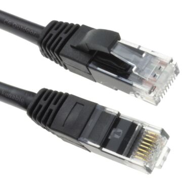 Kenable Black Cat6 UTP External PE Patch Cable