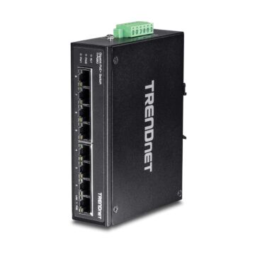 Trendnet TI-PG80 8-Port Hardened Industrial Gigabit PoE+ DIN-Rail Switch