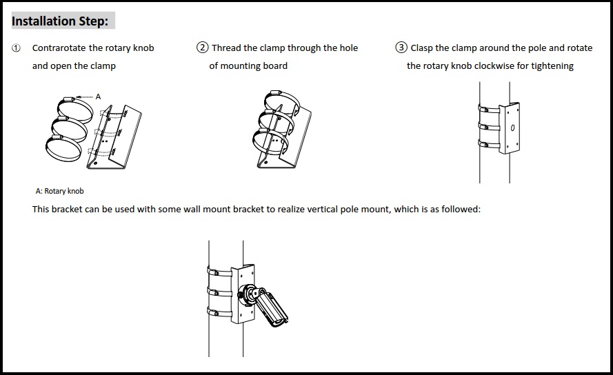  Hikvision DS-1275ZJ Vertical Pole Mount
