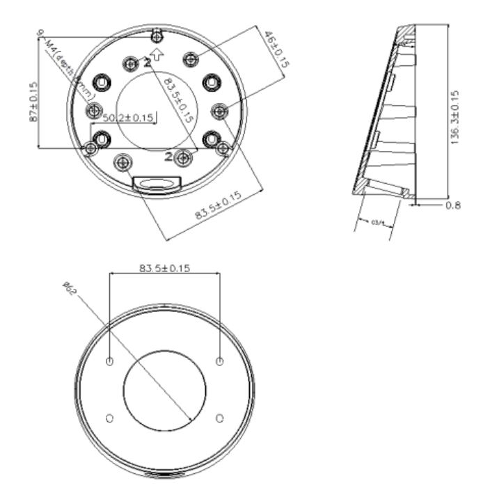 DS-1281ZJ-DM23 dimensions