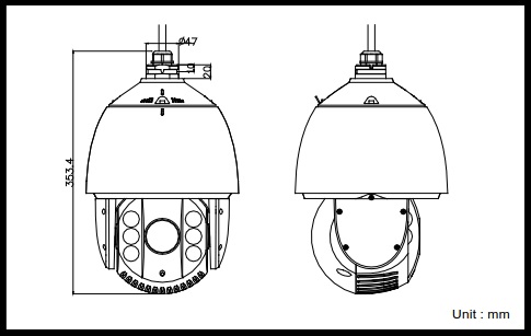 Hikvision DS-2DE7174-A 1.3MP Network IR PTZ Dome Camera