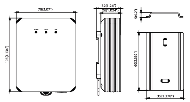Hikvision 2MP Covert Dimensions