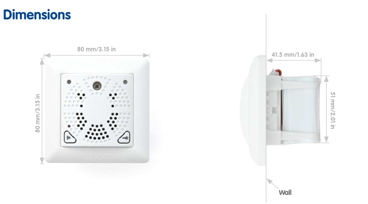 Mobotix Door2 Dimensions