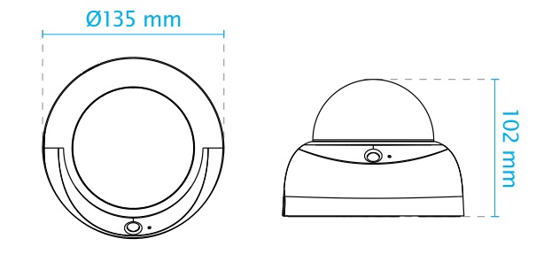 FD816BA-HF2 dimensions